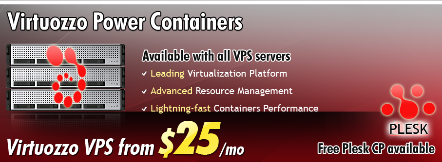 Free Plesk Control Panel with VPS servers 