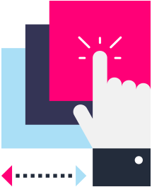 А drag-and-drop interface