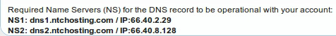 Default DNS Settings in the Domain Manager Default DNS Settings in the Domain Manager