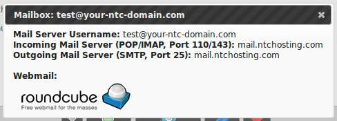 Find out which SMTP Server to use from the Web Hosting Control Panel
