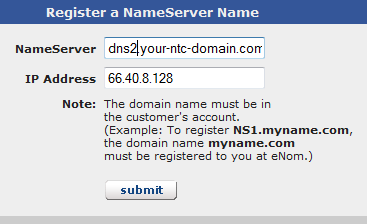 Enom's Domain Advanced tools for DNS registraion